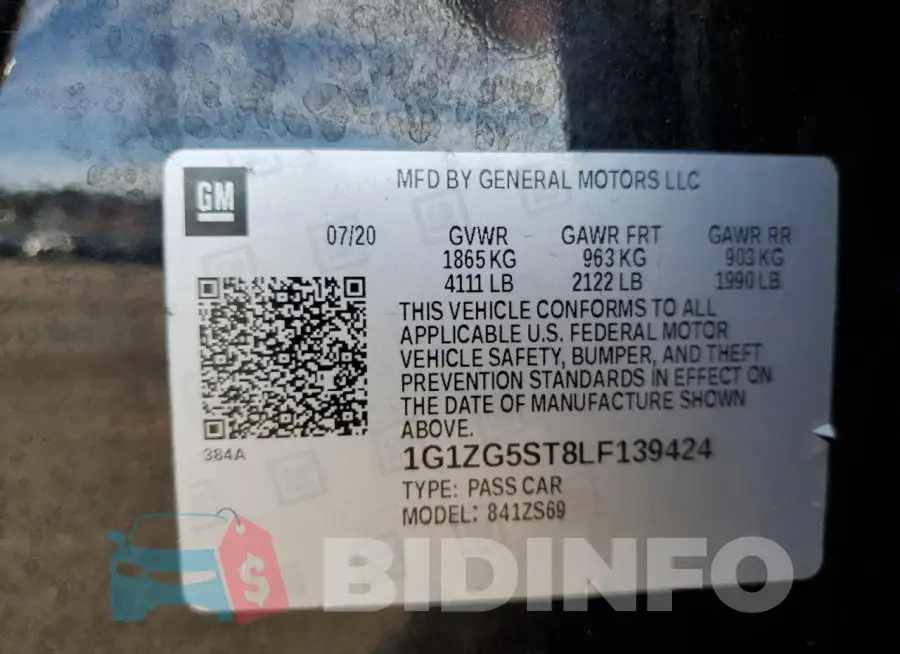 1G1ZG5ST8LF139424 Photo# 12