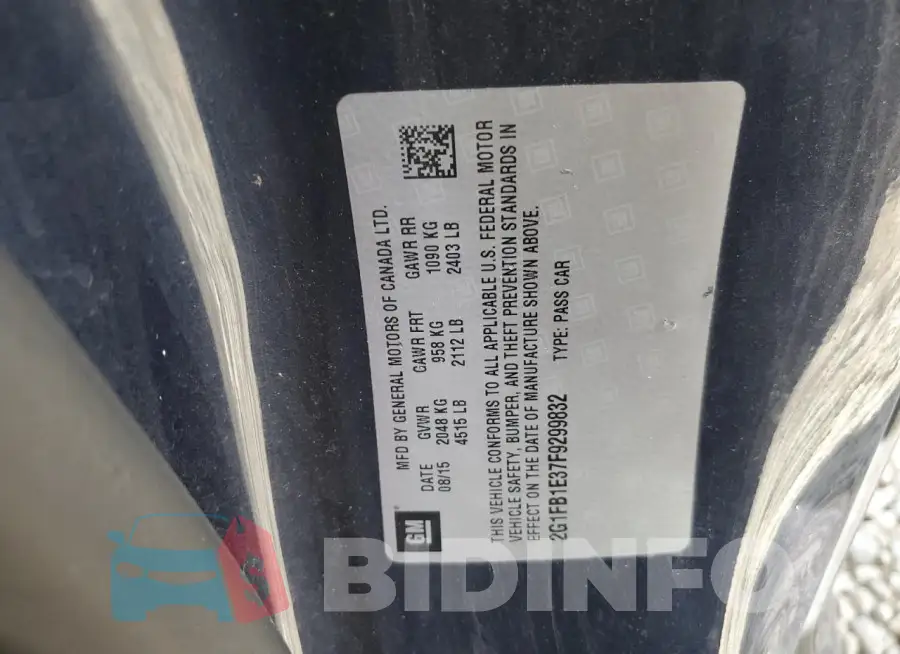2G1FB1E37F9299832 Photo# 13