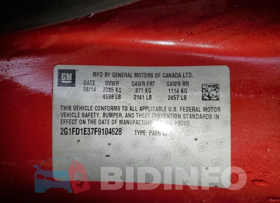 2G1FD1E37F9104628 Photo# 12