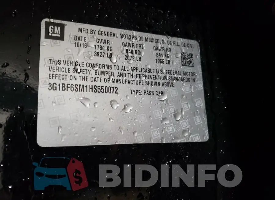 3G1BF6SM1HS550072 Photo# 13