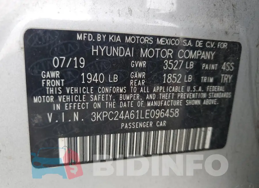3KPC24A61LE096458 Photo# 12