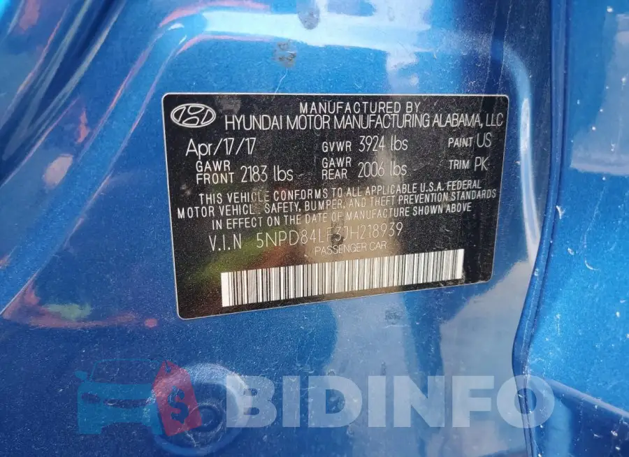 5NPD84LF3JH218939 Photo# 12