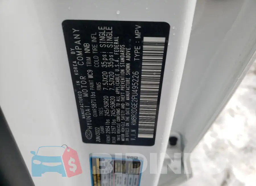 KM8R3DGE2PU495226 Photo# 12