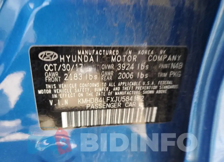 KMHD84LFXJU584172 Photo# 12