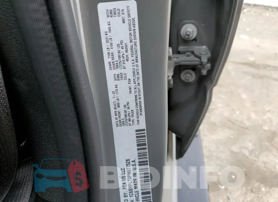 1C6SRFLT0PN677528 Photo# 12
