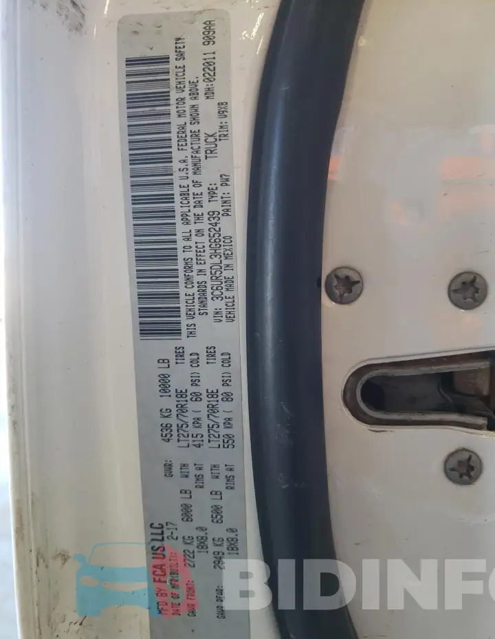 3C6UR5DL3HG652439 Photo# 12
