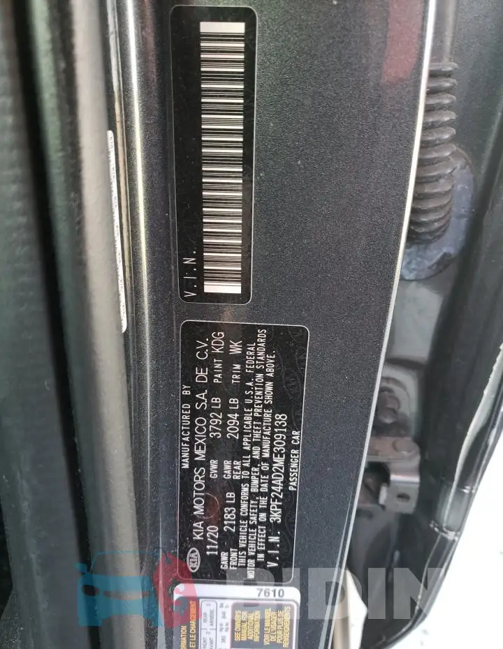 3KPF24AD2ME309138 Photo# 13