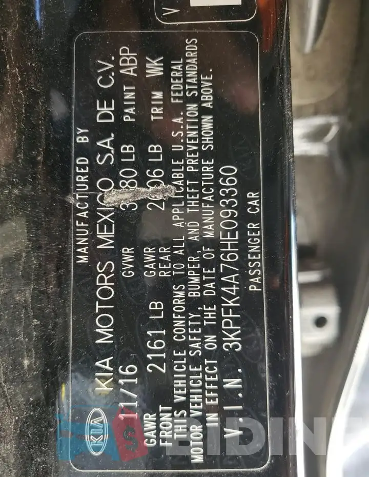 3KPFK4A76HE093360 Photo# 12