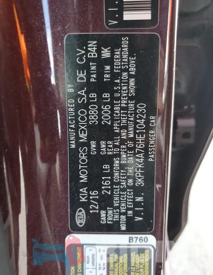 3KPFK4A76HE104230 Photo# 12