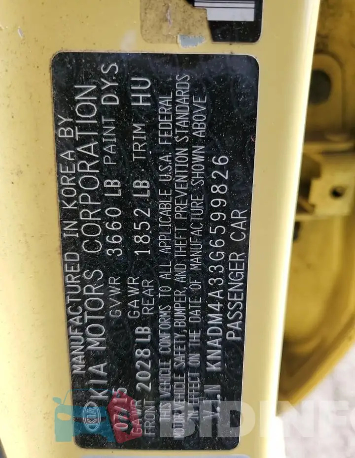 KNADM4A33G6599826 Photo# 12