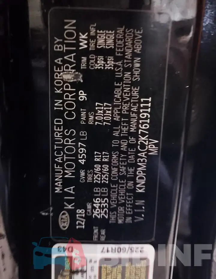 KNDPM3AC2K7619111 Photo# 14