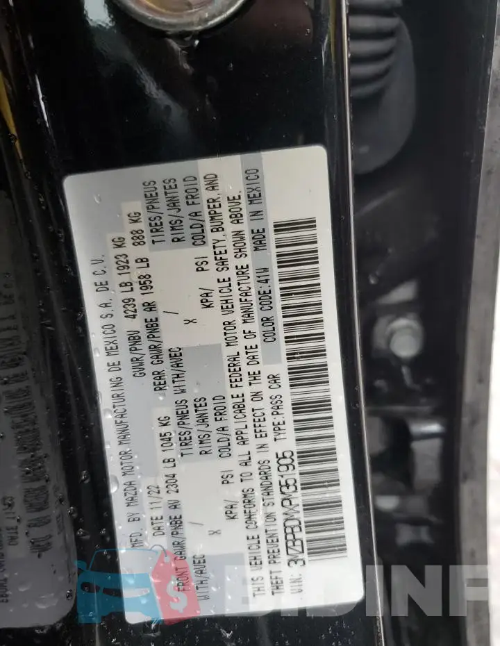 3MZBPBDMXPM351905 Photo# 12