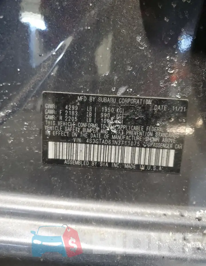 4S3GTAD61N3711075 Photo# 13