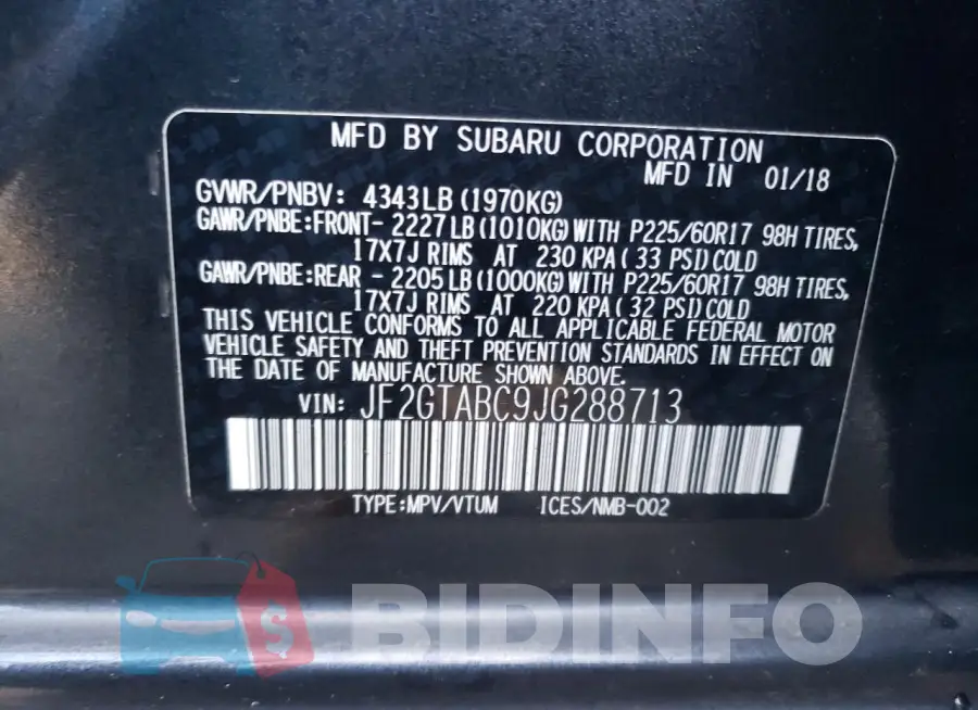 JF2GTABC9JG288713 Photo# 13