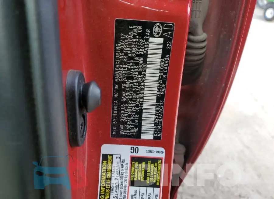 2T1BURHE8HC870100 Photo# 12