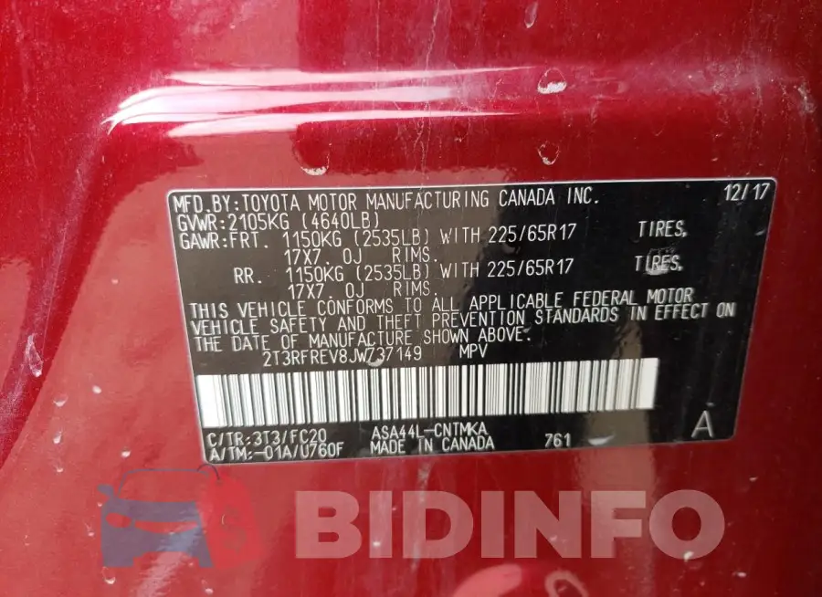 2T3RFREV8JW737149 Photo# 13