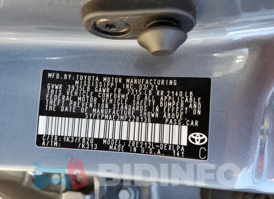 5YFEPMAE3MP228136 Photo# 12
