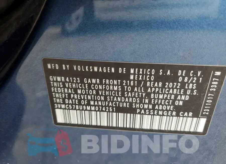 3VWC57BU9MM074251 Photo# 12