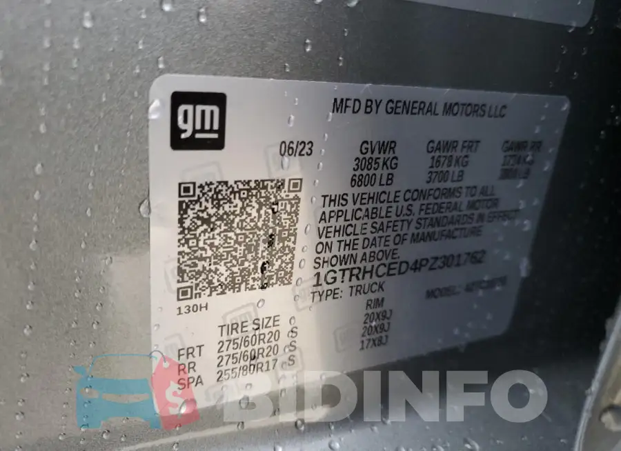 1GTRHCED4PZ301762 Photo# 12