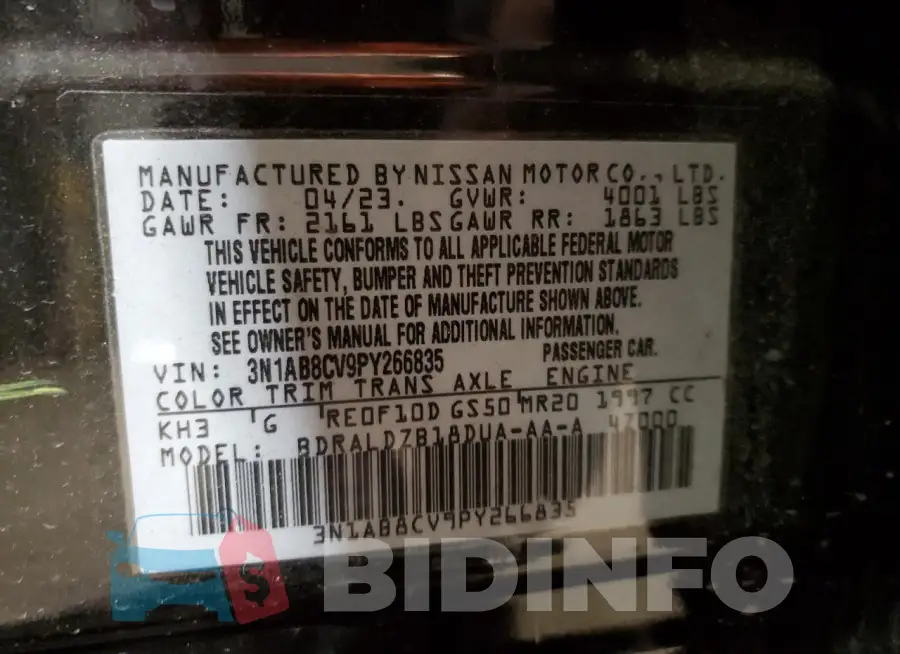 3N1AB8CV9PY266835 Photo# 12