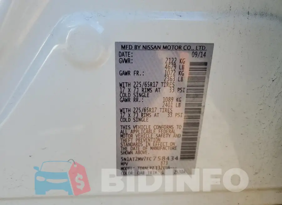 5N1AT2MV7FC758434 Photo# 12
