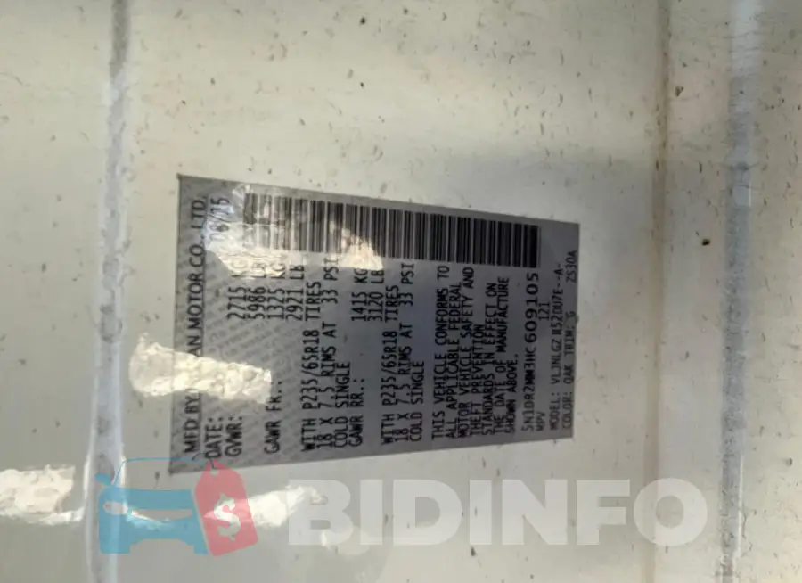 5N1DR2MM3HC609105 Photo# 10