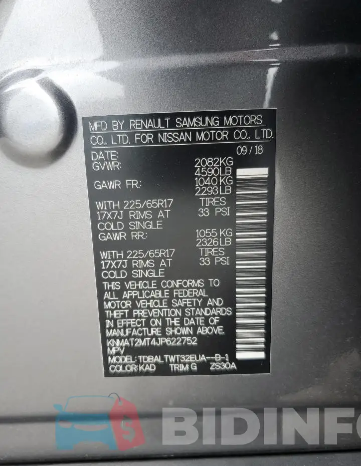 KNMAT2MT4JP622752 Photo# 13