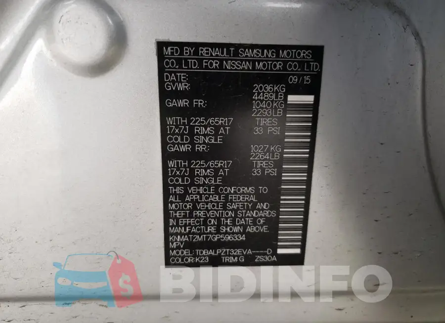 KNMAT2MT7GP596334 Photo# 13