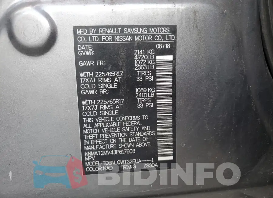 KNMAT2MV4JP617603 Photo# 13