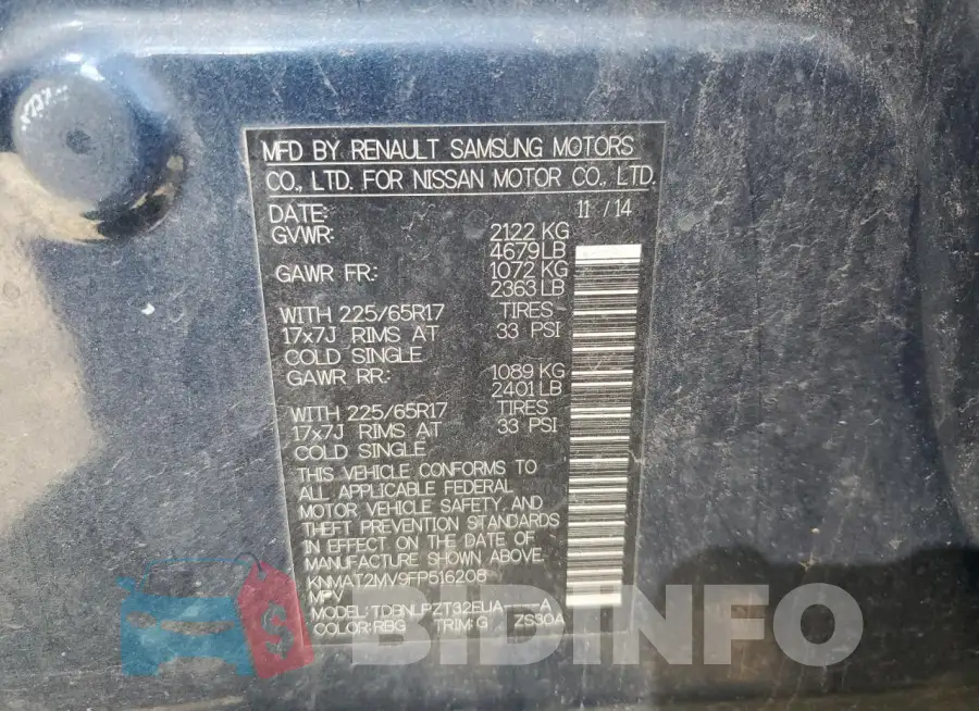 KNMAT2MV9FP516208 Photo# 12
