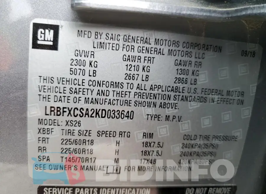 LRBFXCSA2KD033640 Photo# 13