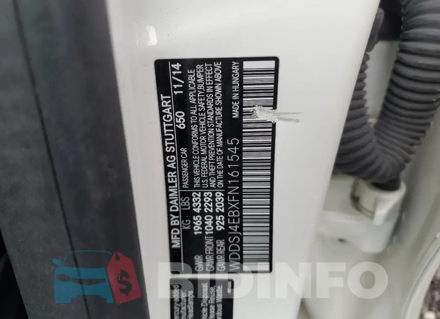 WDDSJ4EBXFN161545 Photo# 12