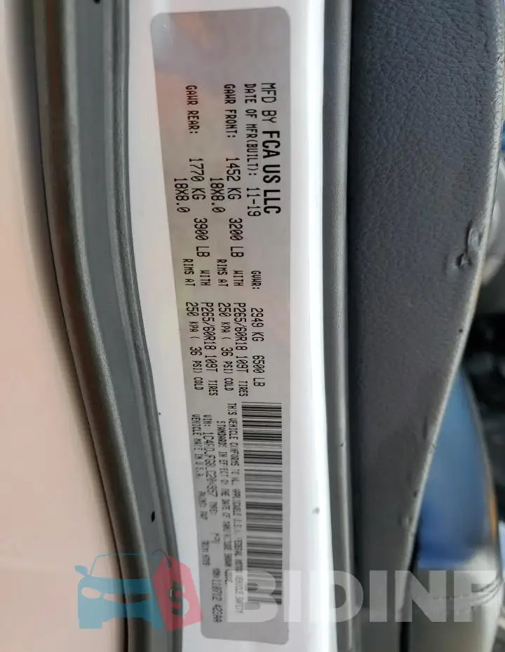 1C4RDJFG8LC204957 Photo# 13