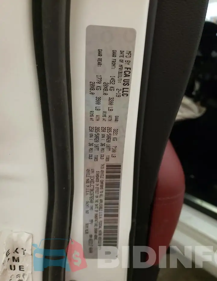 1C4SDJCT9KC676540 Photo# 14