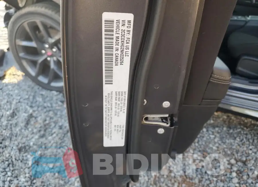 2C3CDXHG2NH225264 Photo# 12