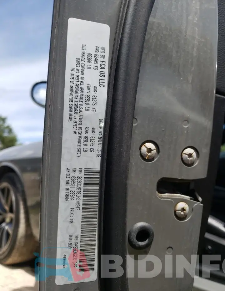 2C3CDZBT8JH270947 Photo# 12