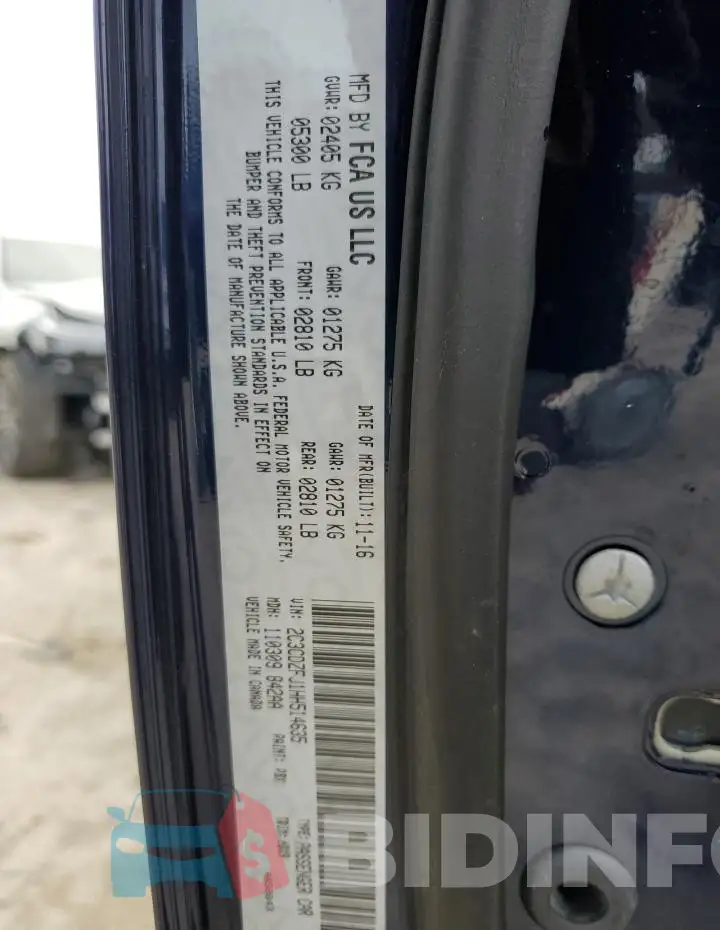 2C3CDZFJ1HH514635 Photo# 12