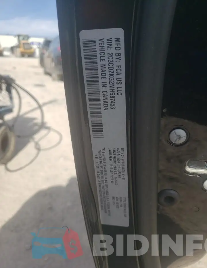 2C3CDZKG2MH587453 Photo# 13