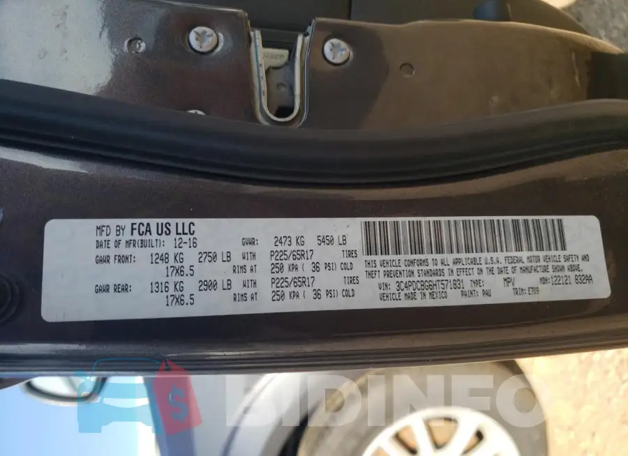 3C4PDCBG6HT571831 Photo# 13
