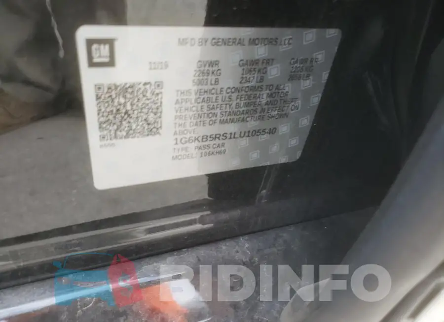 1G6KB5RS1LU105540 Photo# 13