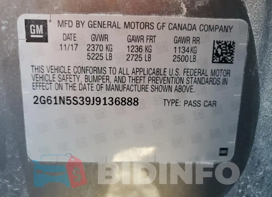 2G61N5S39J9136888 Photo# 12