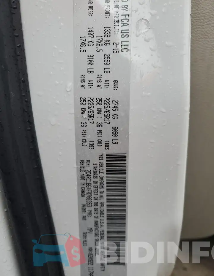 2C4RC1BG4FR706353 Photo# 13