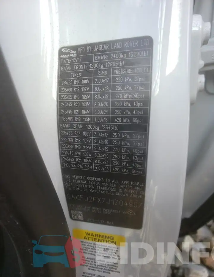 SADFJ2FX7J1Z04807 Photo# 12
