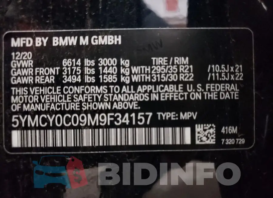5YMCY0C09M9F34157 Photo# 12