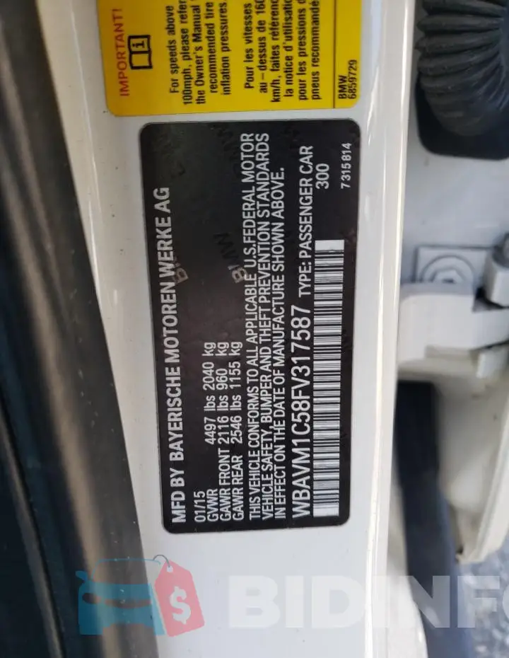 WBAVM1C58FV317587 Photo# 12
