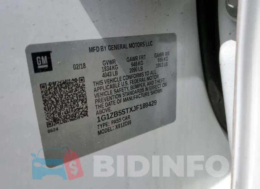 1G1ZB5STXJF189429 Photo# 12
