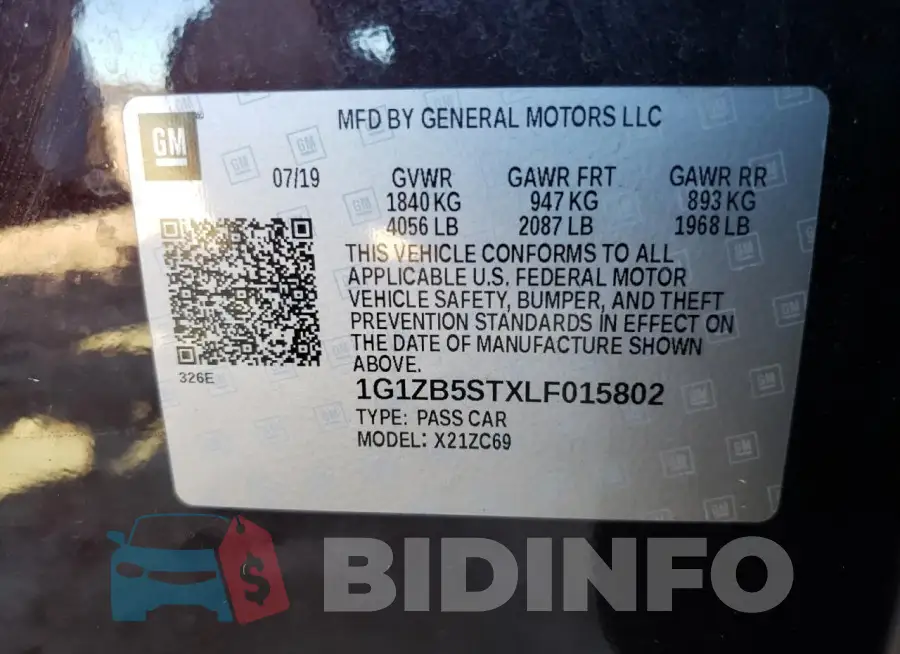 1G1ZB5STXLF015802 Photo# 12