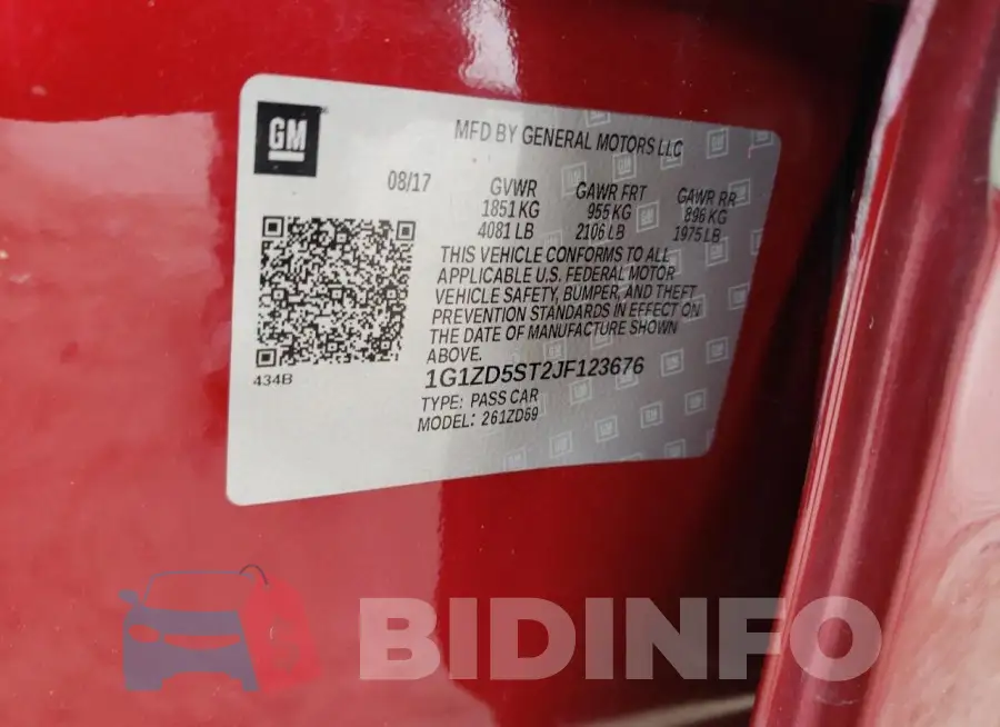 1G1ZD5ST2JF123676 Photo# 12