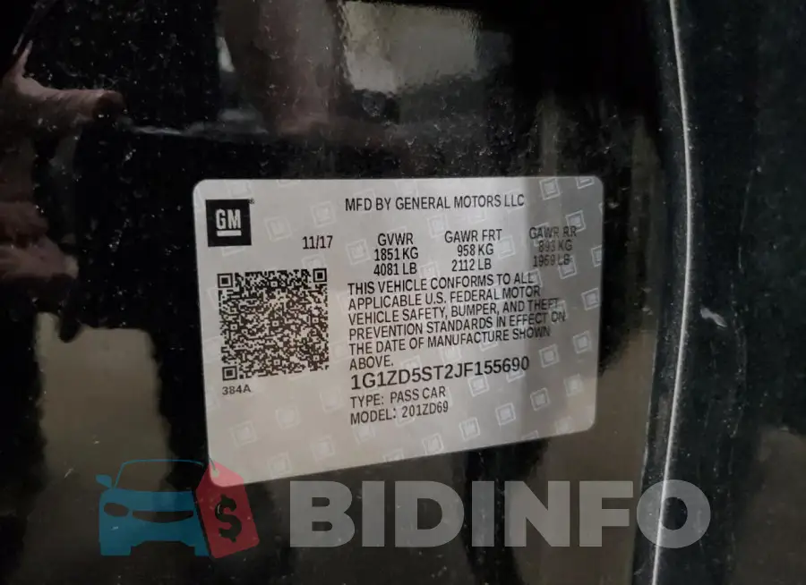 1G1ZD5ST2JF155690 Photo# 13