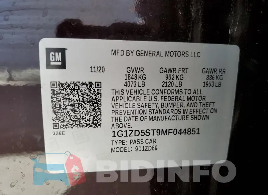 1G1ZD5ST9MF044851 Photo# 12